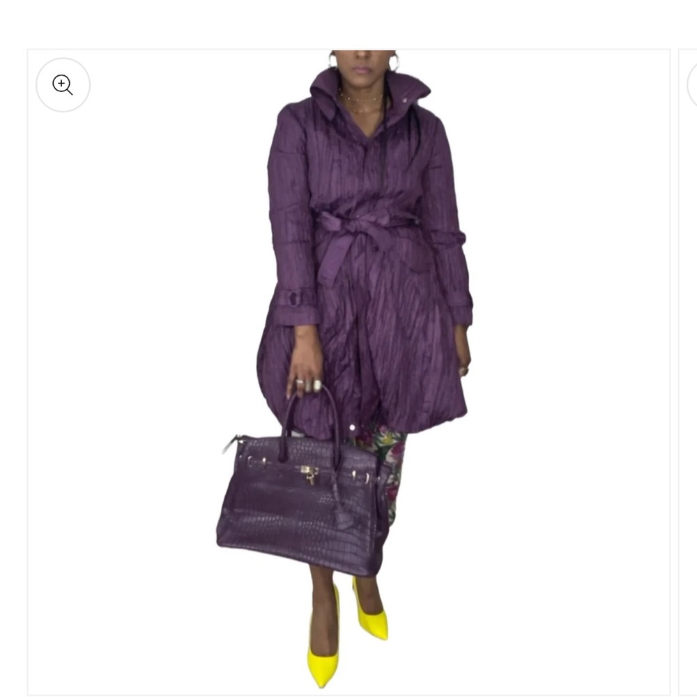 Purple Spring Belted Jacket - Picture 2 of 4